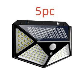 LED Solar Wall Light (Option: 5PC100 Lamp)
