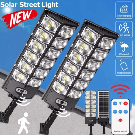 8000LM 8500K LED Solar Street Light 800W Commercial Oudoor Lights Outdoor Waterproof Hight Brightness LED (1PCS: 2PCS)